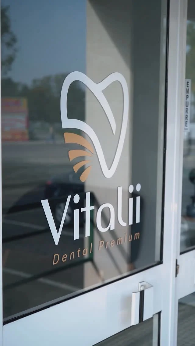 Entrada da clínica Vitalii Dental Premium em Almeirim